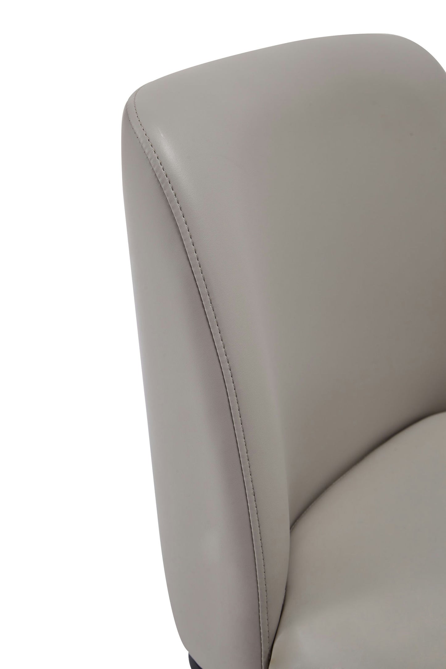 Serena Faux Leather Dining Chair in Light Grey