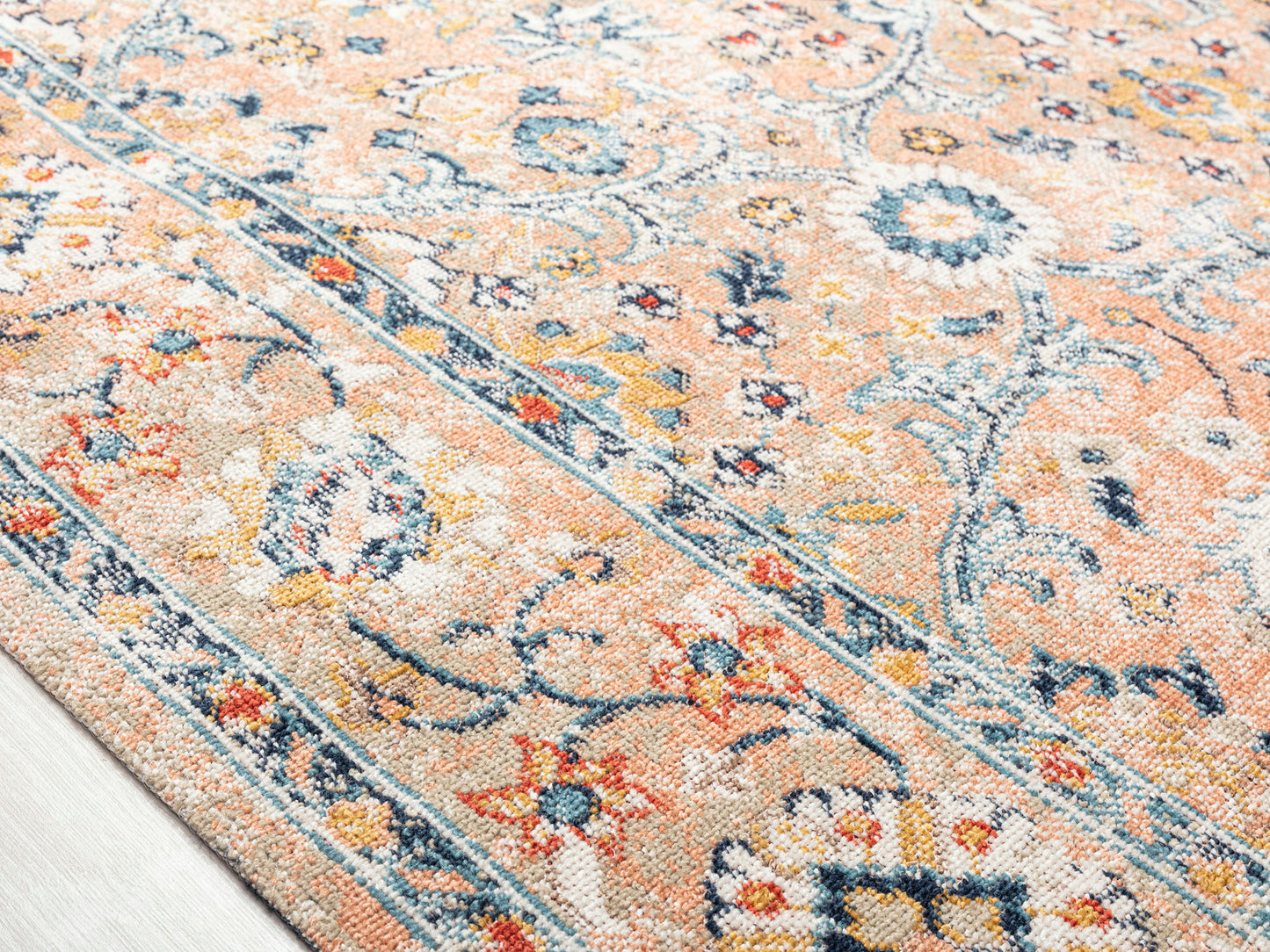 Kaleen Deya Collection Light Peach Area Rug 7'10" x 10'2"