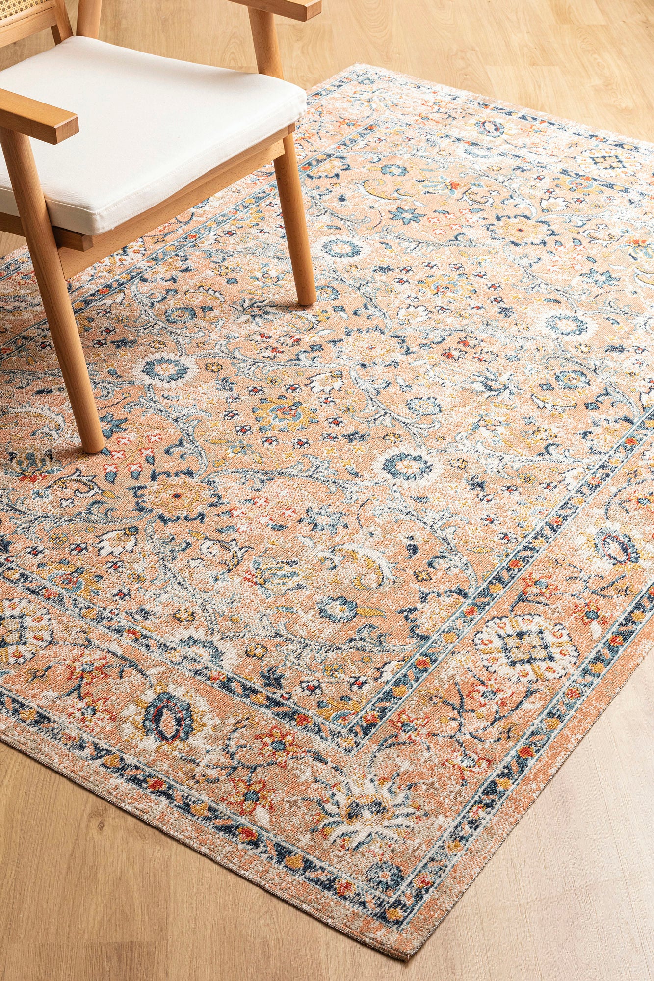 Kaleen Deya Collection Light Peach Area Rug 7'10" x 10'2"
