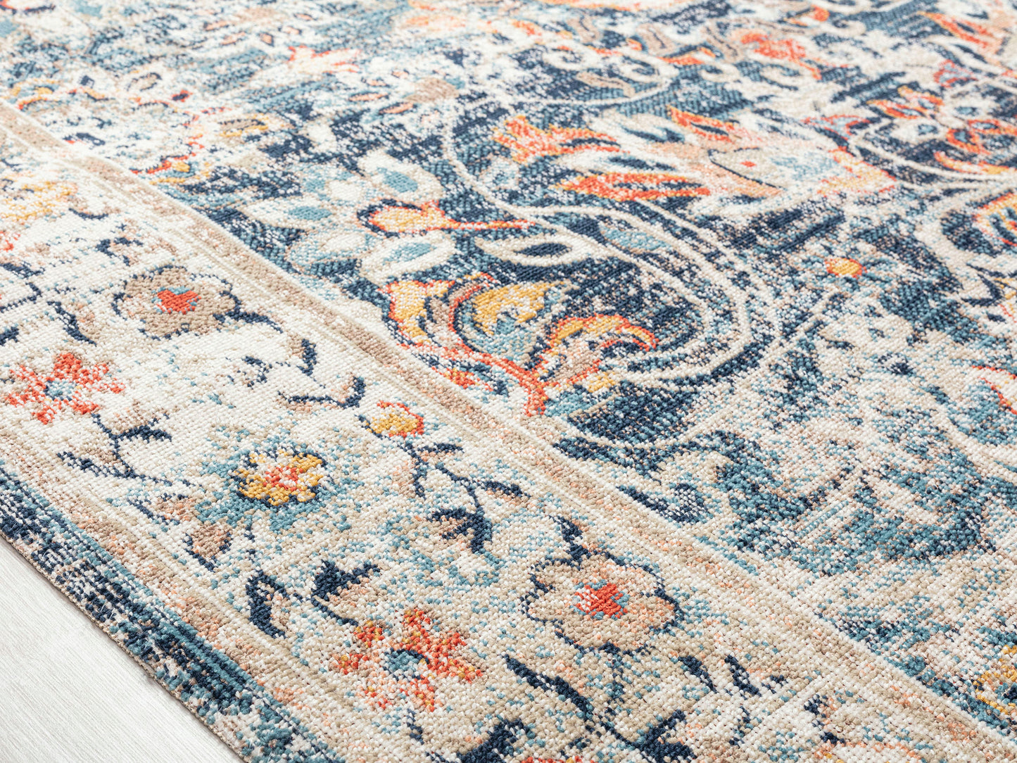 Kaleen Deya Collection Blue Navy Runner 2'7" x 8'1"