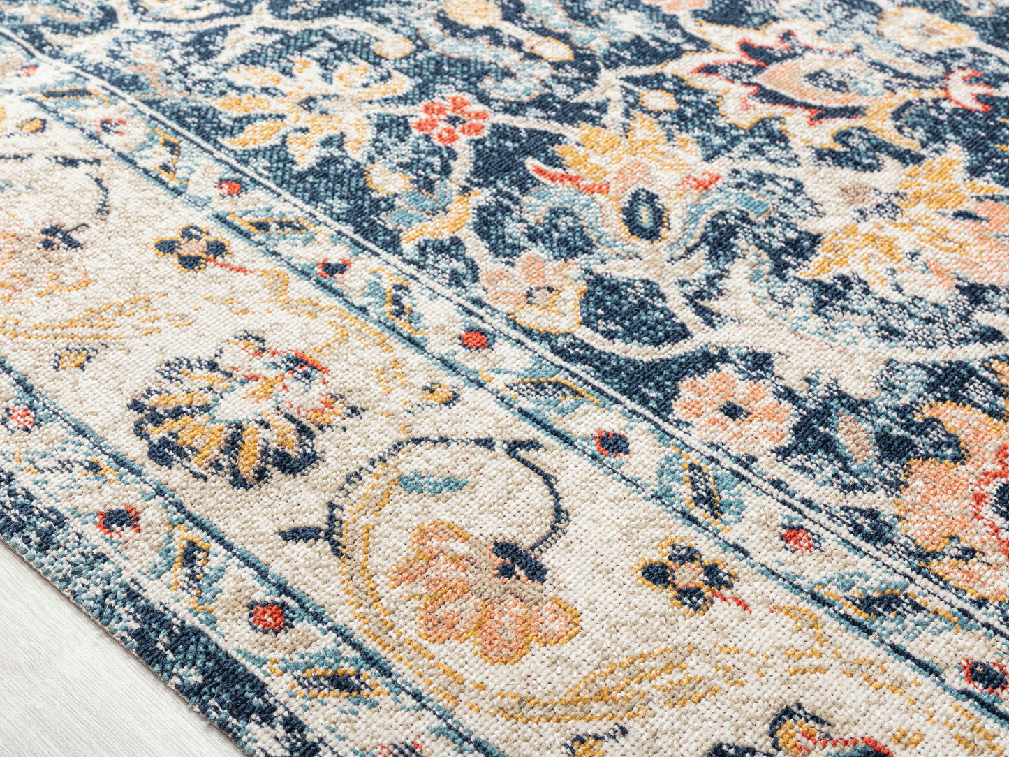 Kaleen Deya Collection Dark Navy Runner 2'7" x 8'1"
