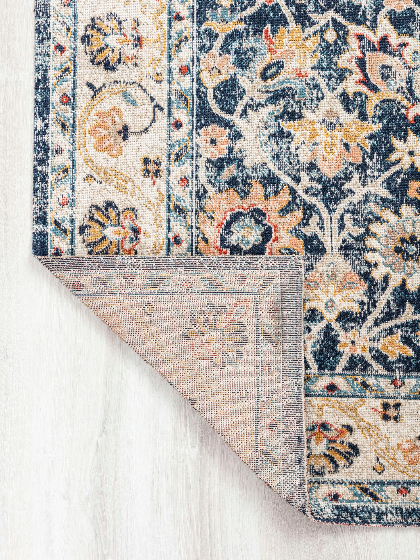 Kaleen Deya Collection Dark Navy Runner 2'7" x 8'1"