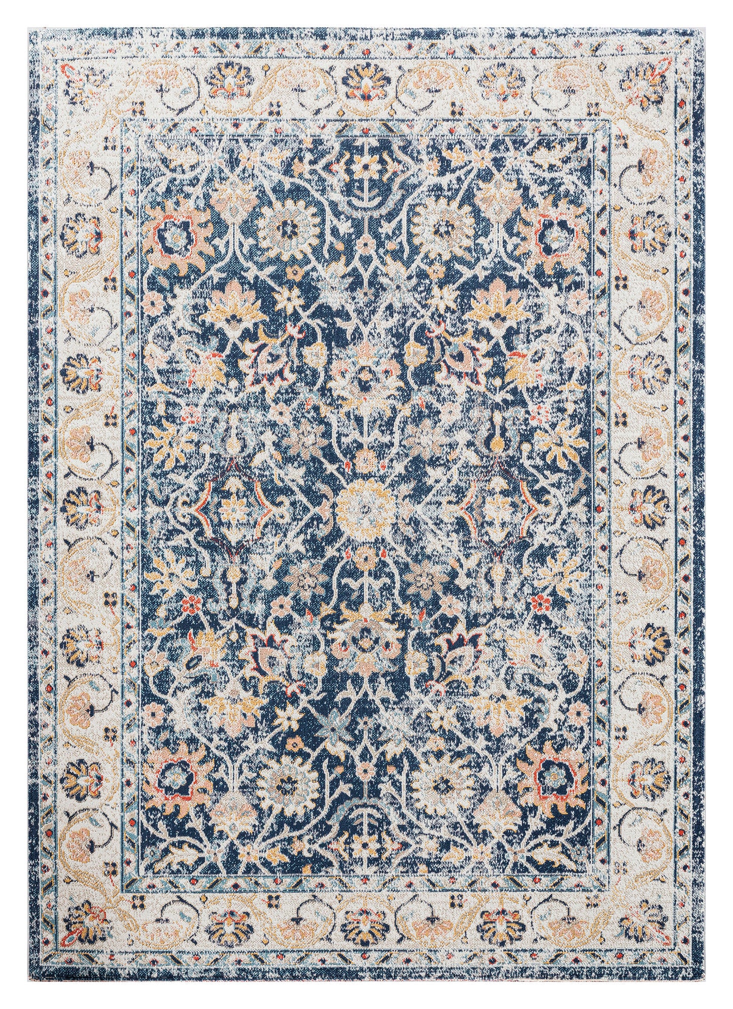 Kaleen Deya Collection Dark Navy Runner 2'7" x 8'1"