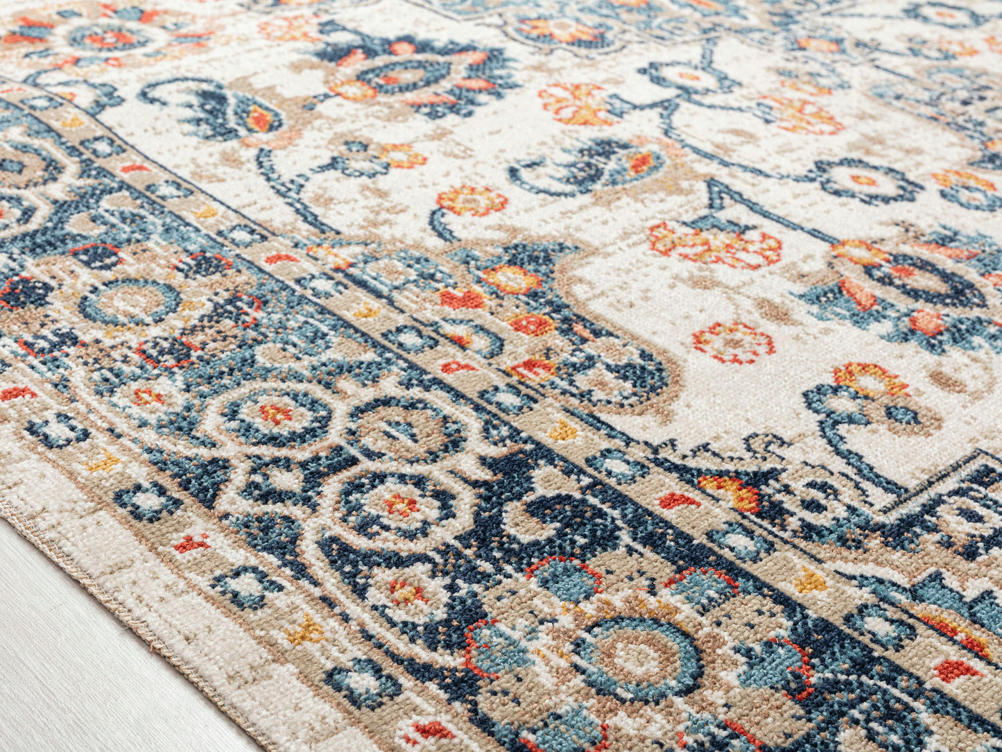Kaleen Deya Collection Dark Cream Area Rug 7'10" x 10'2"