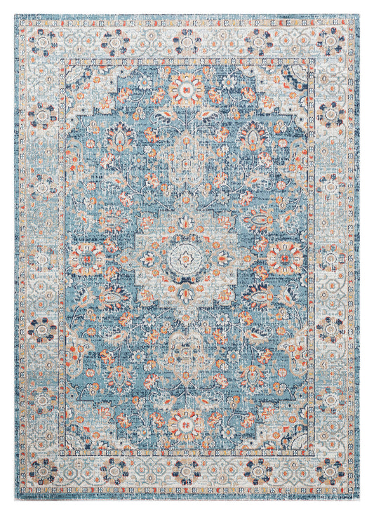 Kaleen Deya Collection Blue Coral Area Rug 5'3"x 7'6"