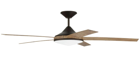 60" Delaney, Espresso Finish, Mesquite blades inlcuded, Light kit Included