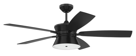 52" Dominick, Flat Black Finish, Flat Black/Greywood Blades, WiFi Control
