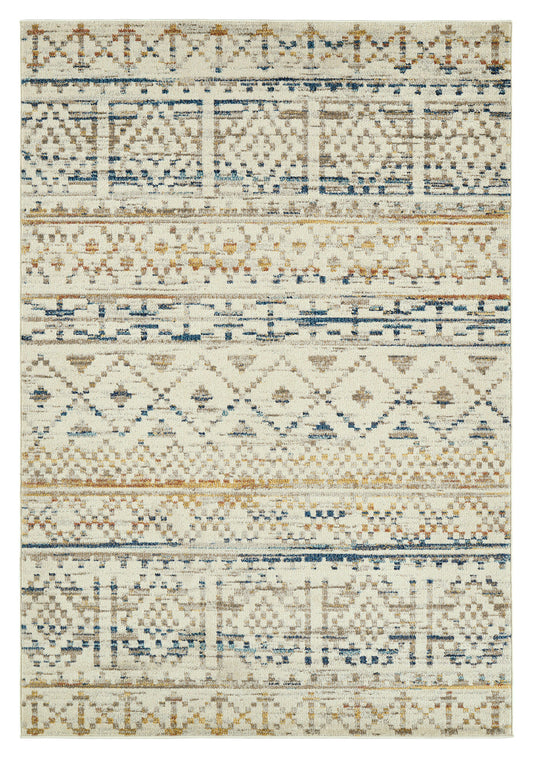Kaleen Dasha Collection Ivory Red Area Rug 5'5" x 7'9"