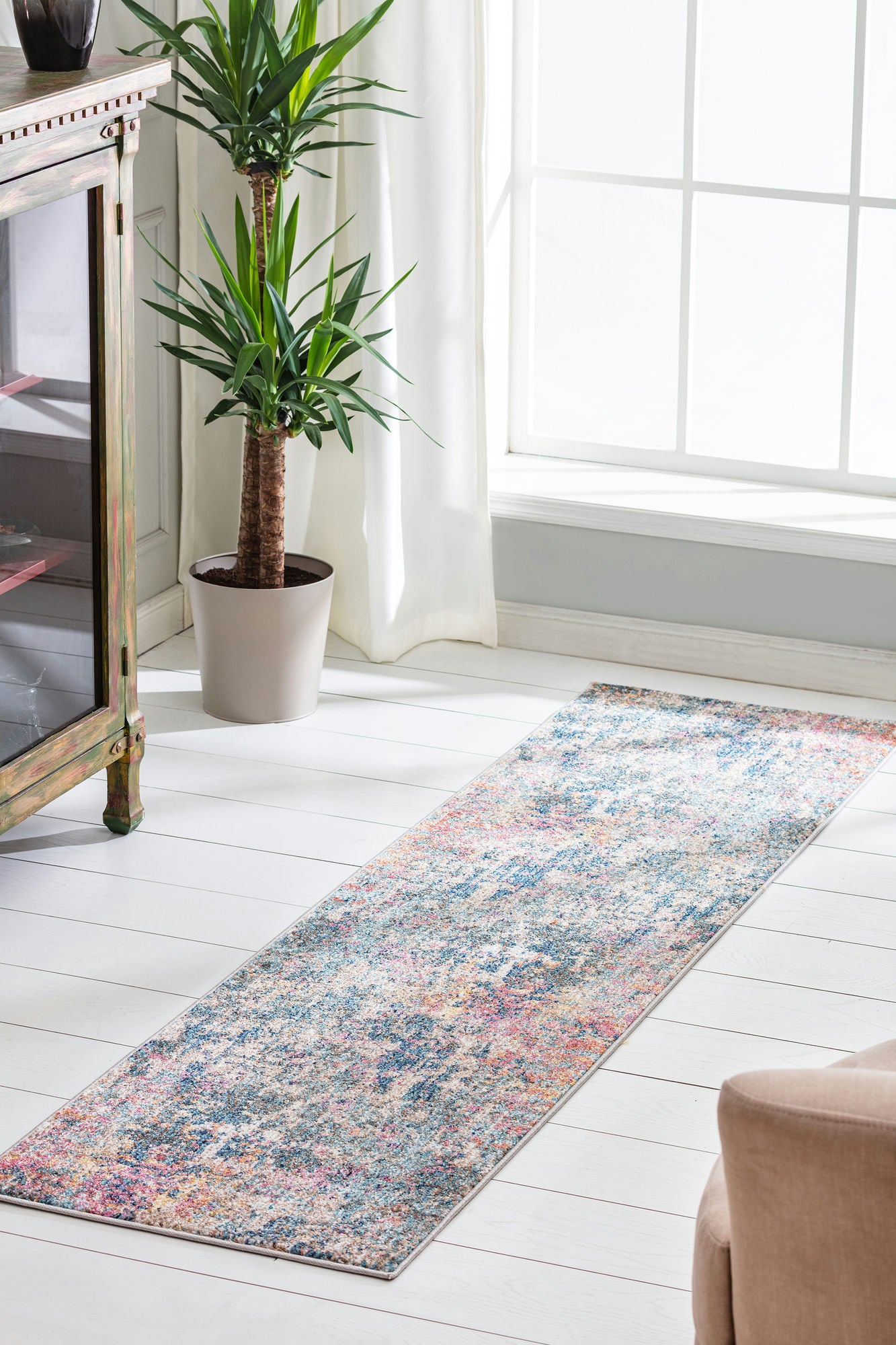 Kaleen Dasha Collection DSH02-17 Blue Runner 2' x 7'6"