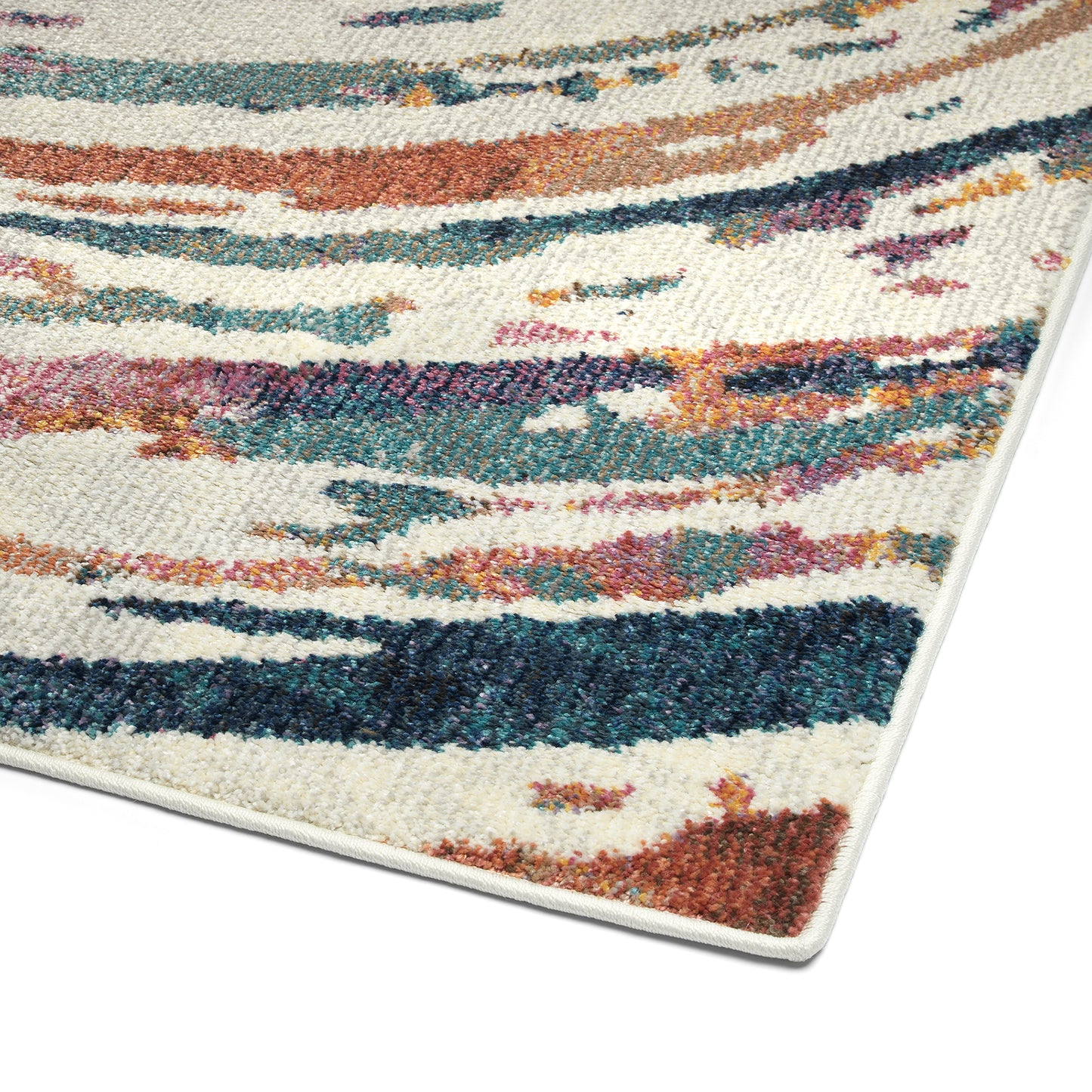 Kaleen Dasha Collection Multi Ivory Area Rug 9'3" x 12'