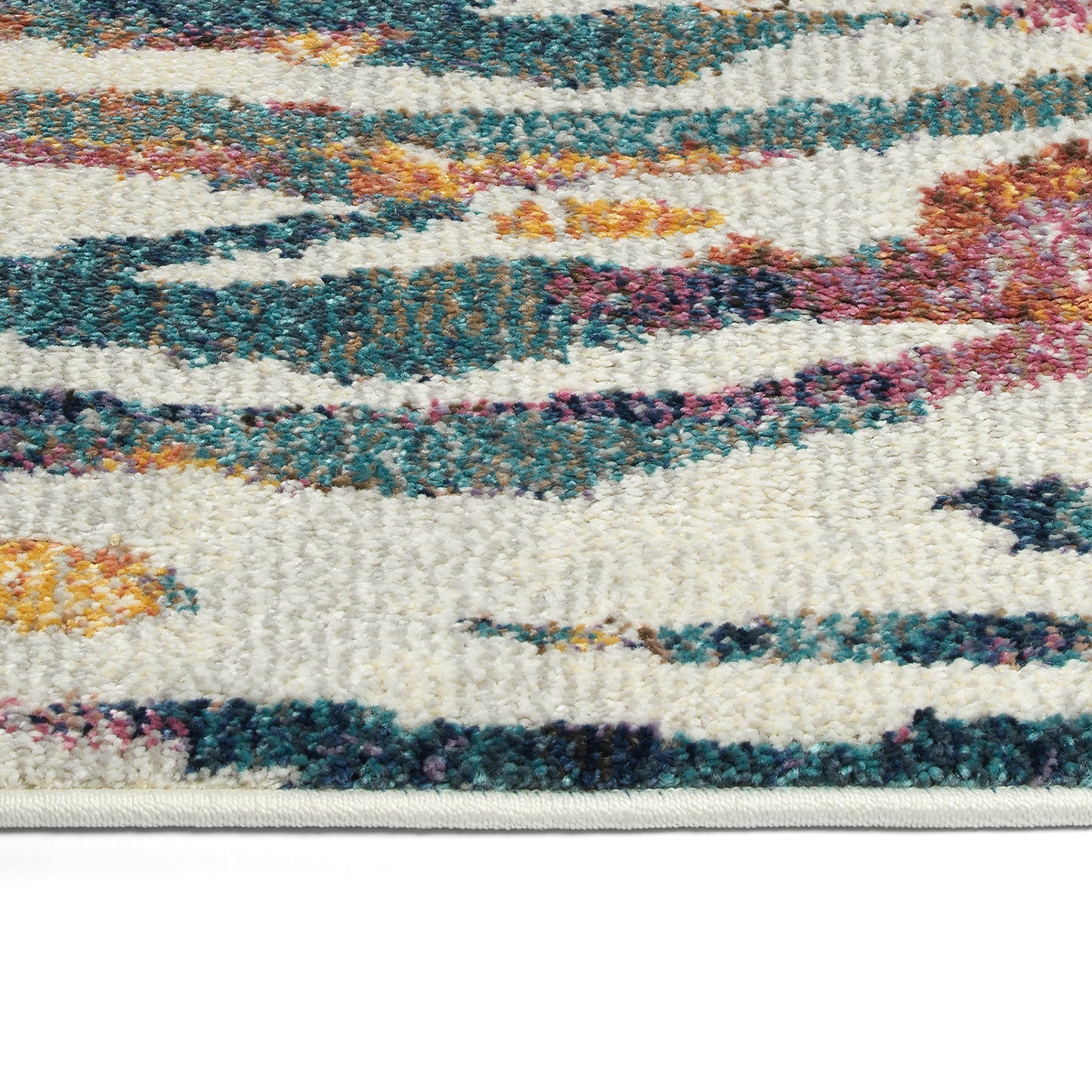 Kaleen Dasha Collection Multi Ivory Area Rug 5'5" x 7'9"