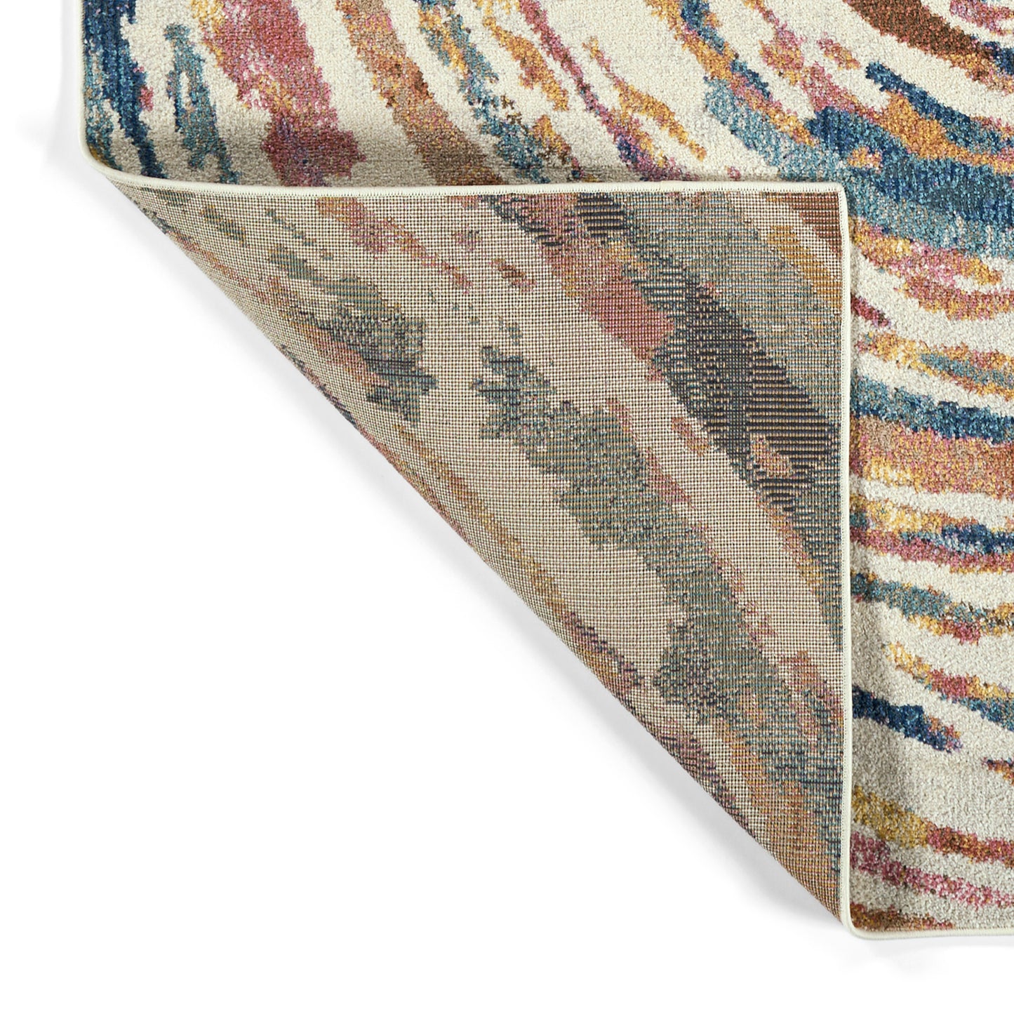 Kaleen Dasha Collection Multi Ivory Area Rug 5'5" x 7'9"