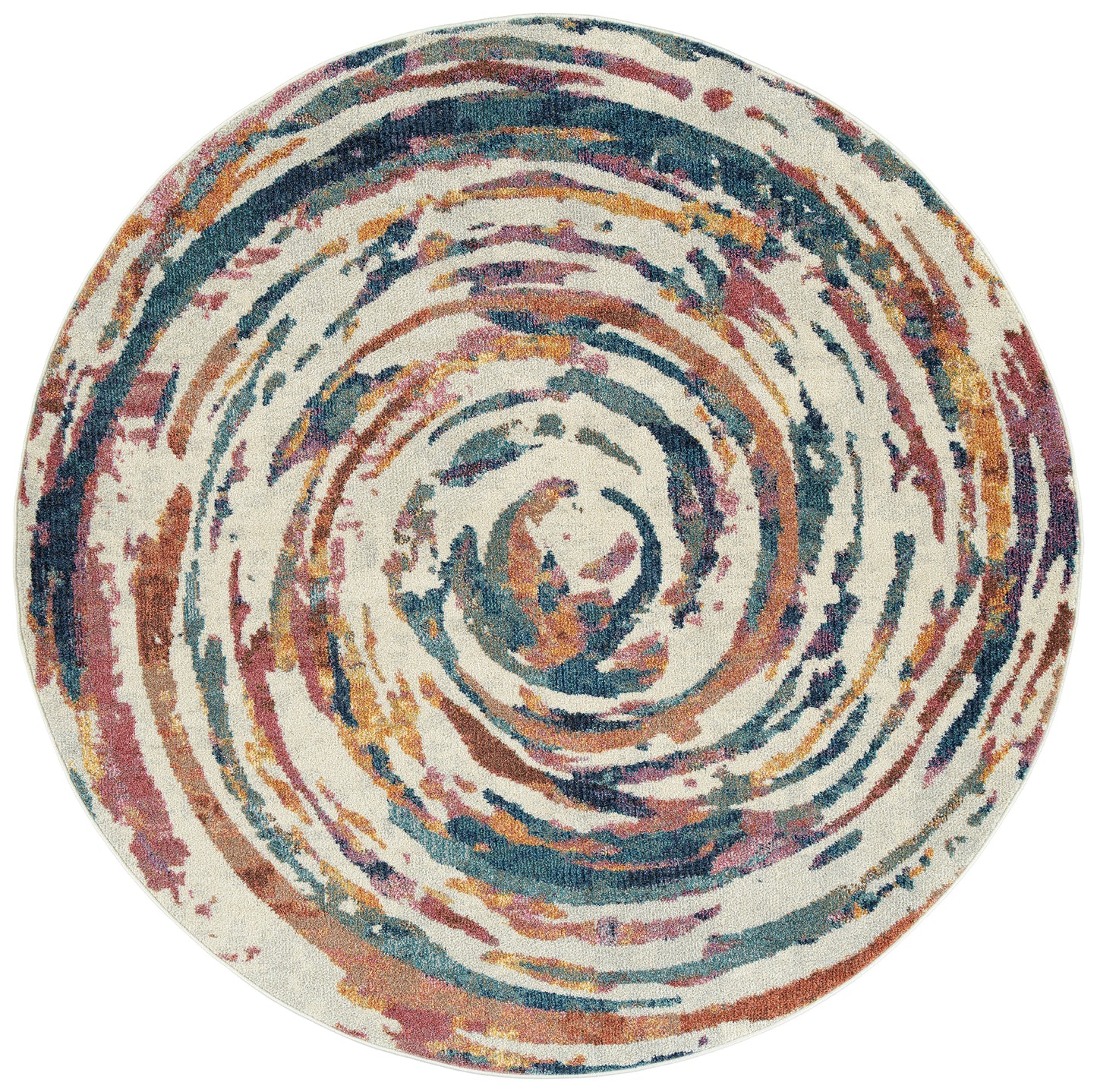 Kaleen Dasha Collection Multi Ivory Area Rug 5'5" x 7'9"