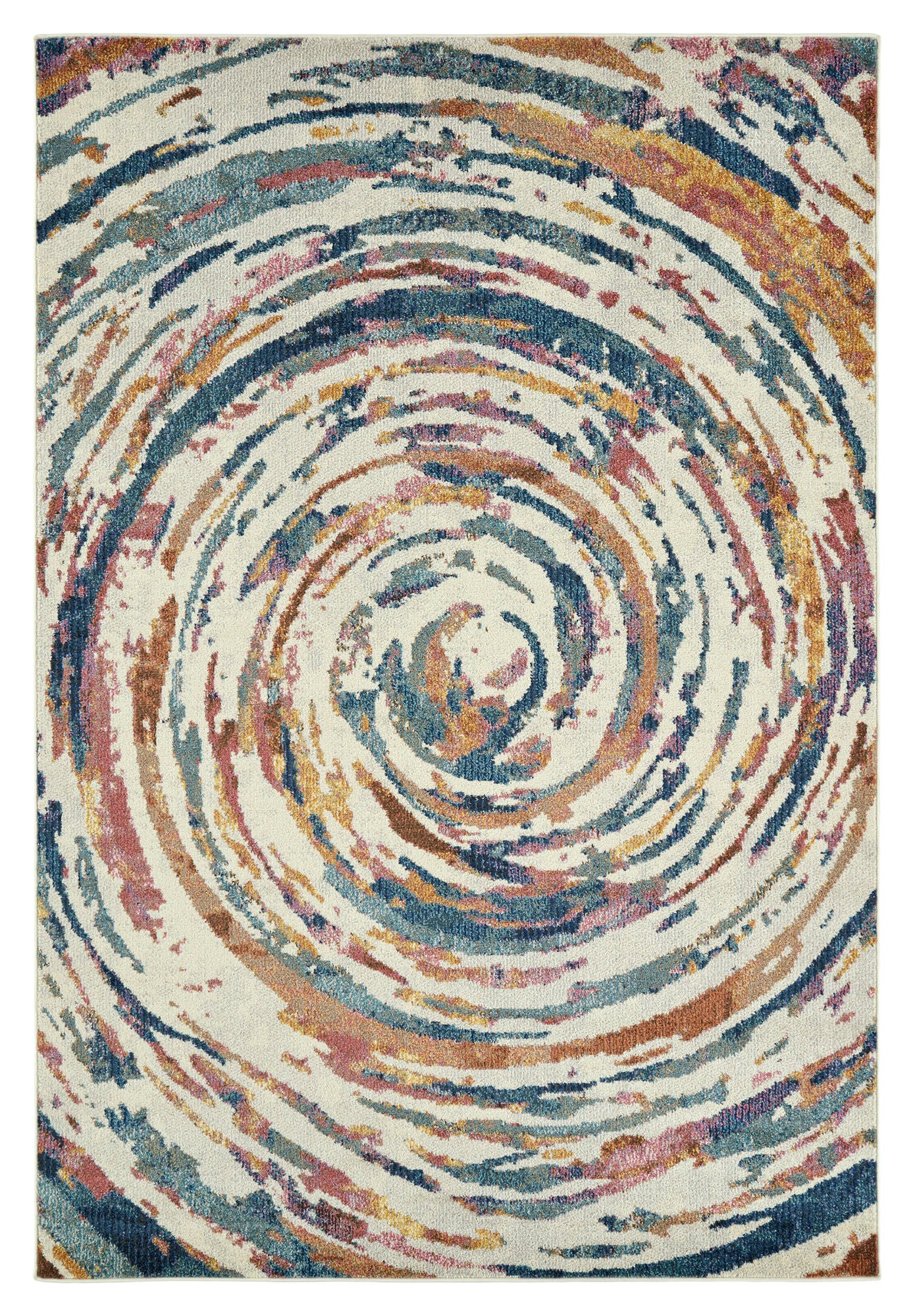 Kaleen Dasha Collection Multi Ivory Area Rug 5'5" x 7'9"