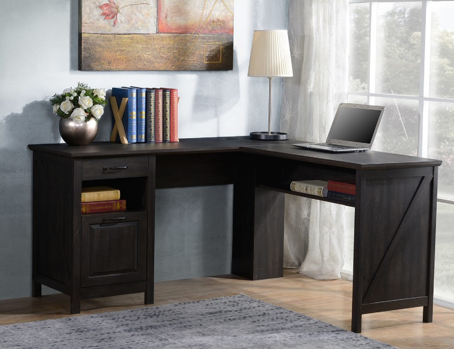 L Shaped Corner Computer Desk