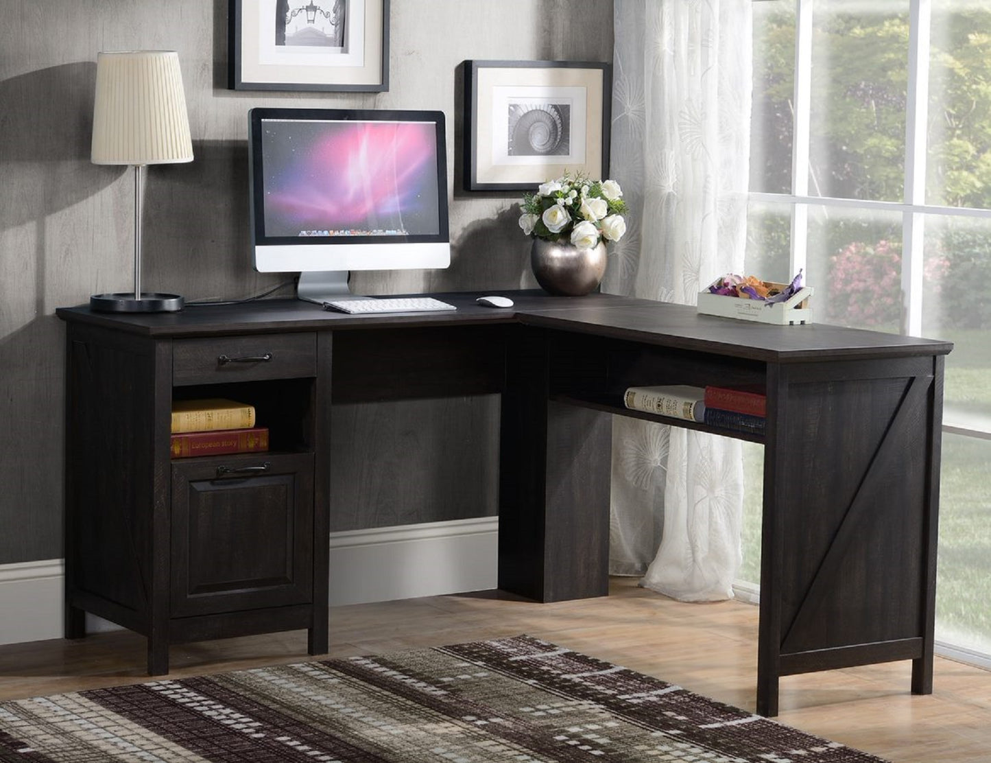 L Shaped Corner Computer Desk
