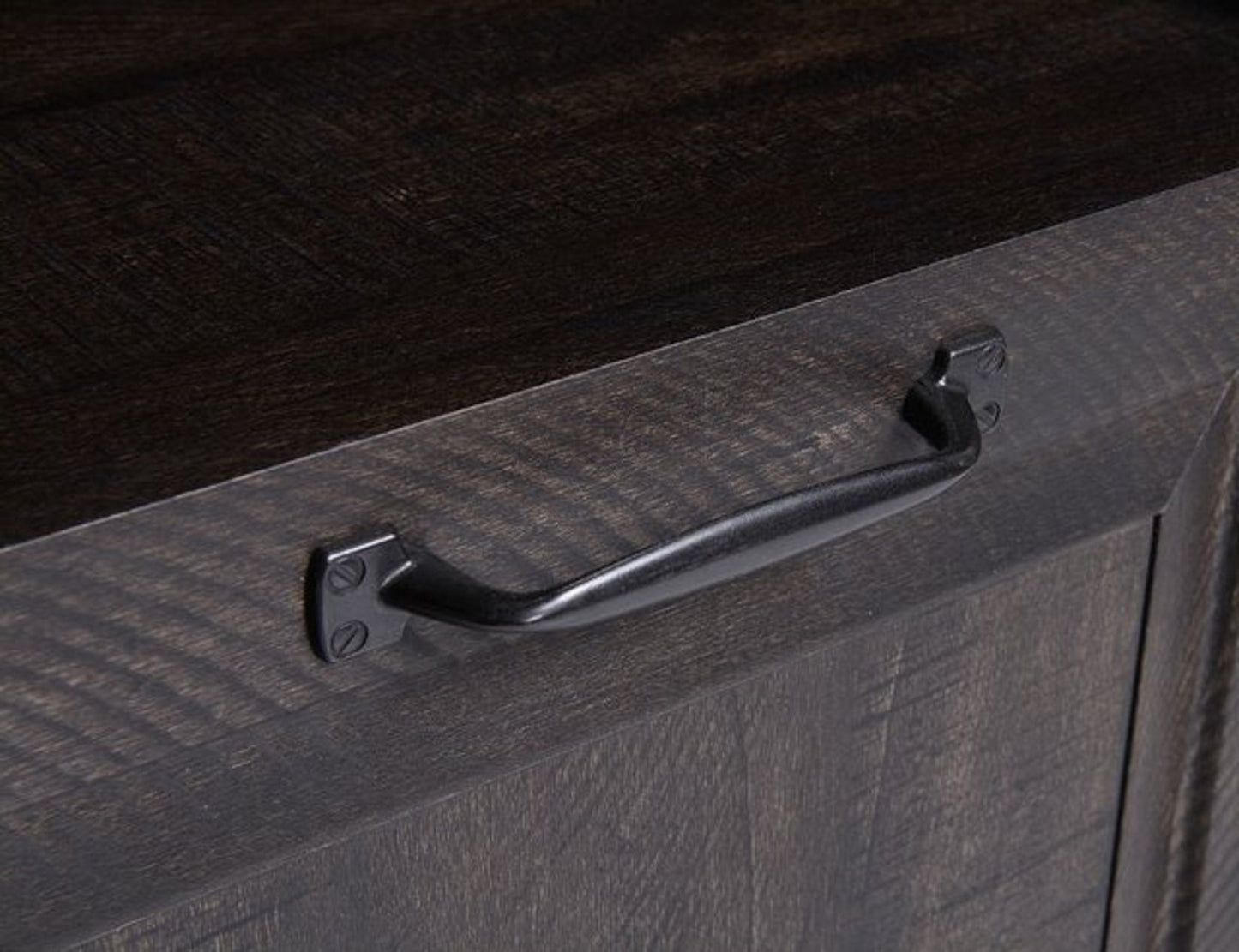 Black Oak Computer Desk