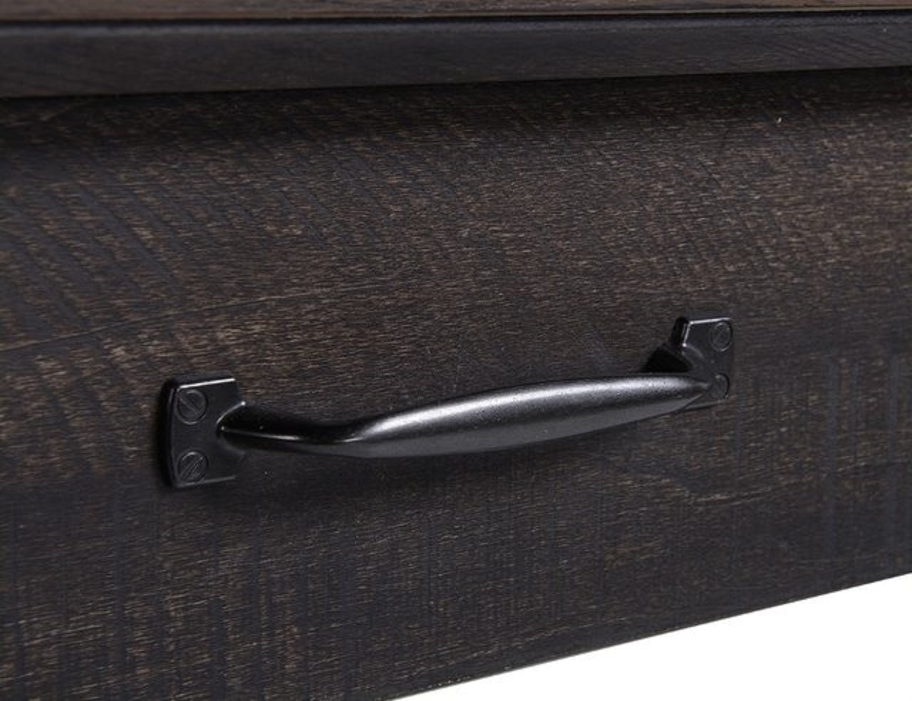 Black Oak Corner Computer Desk