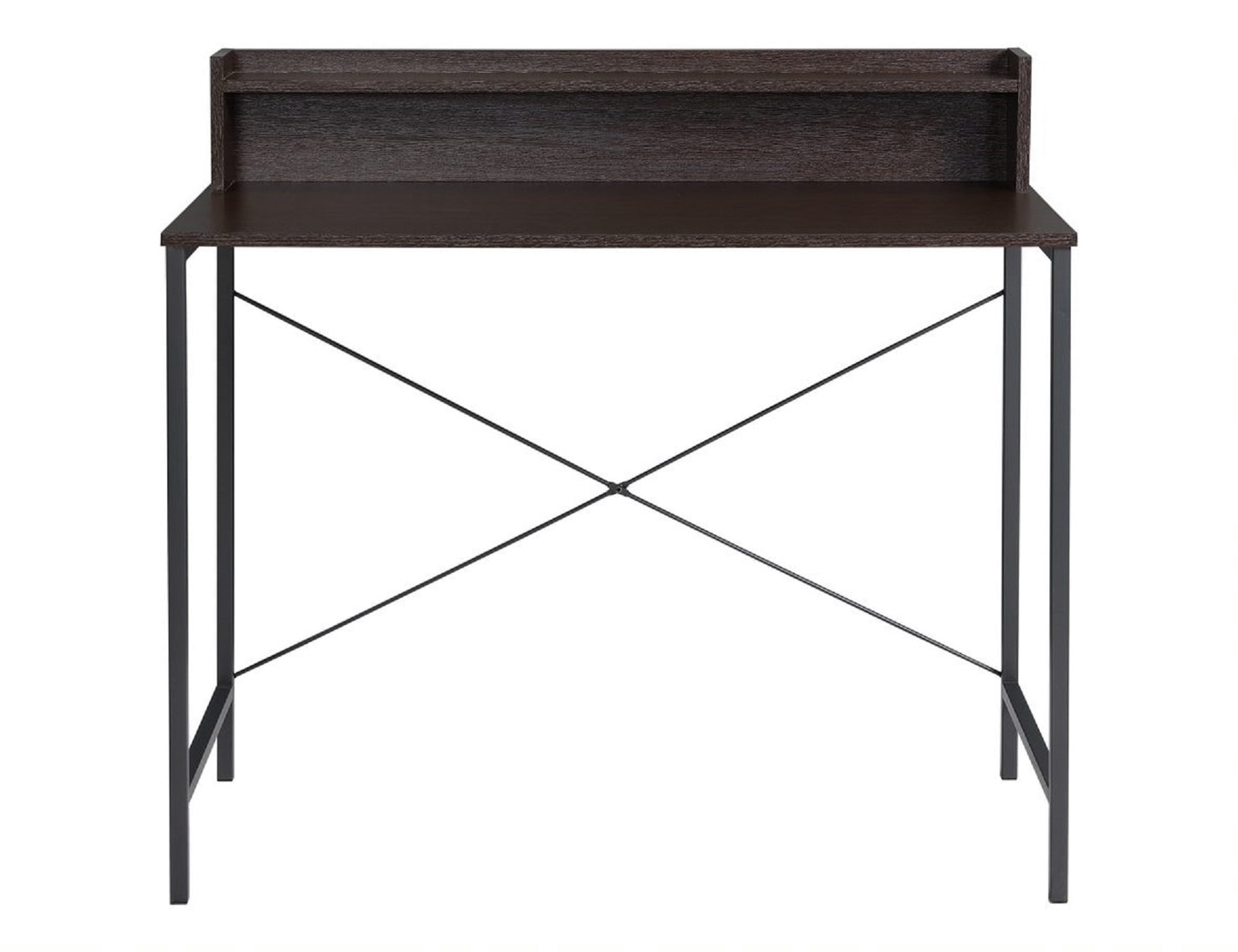 Dark Oak Writing Desk with Hutch
