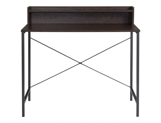 Dark Oak Writing Desk with Hutch