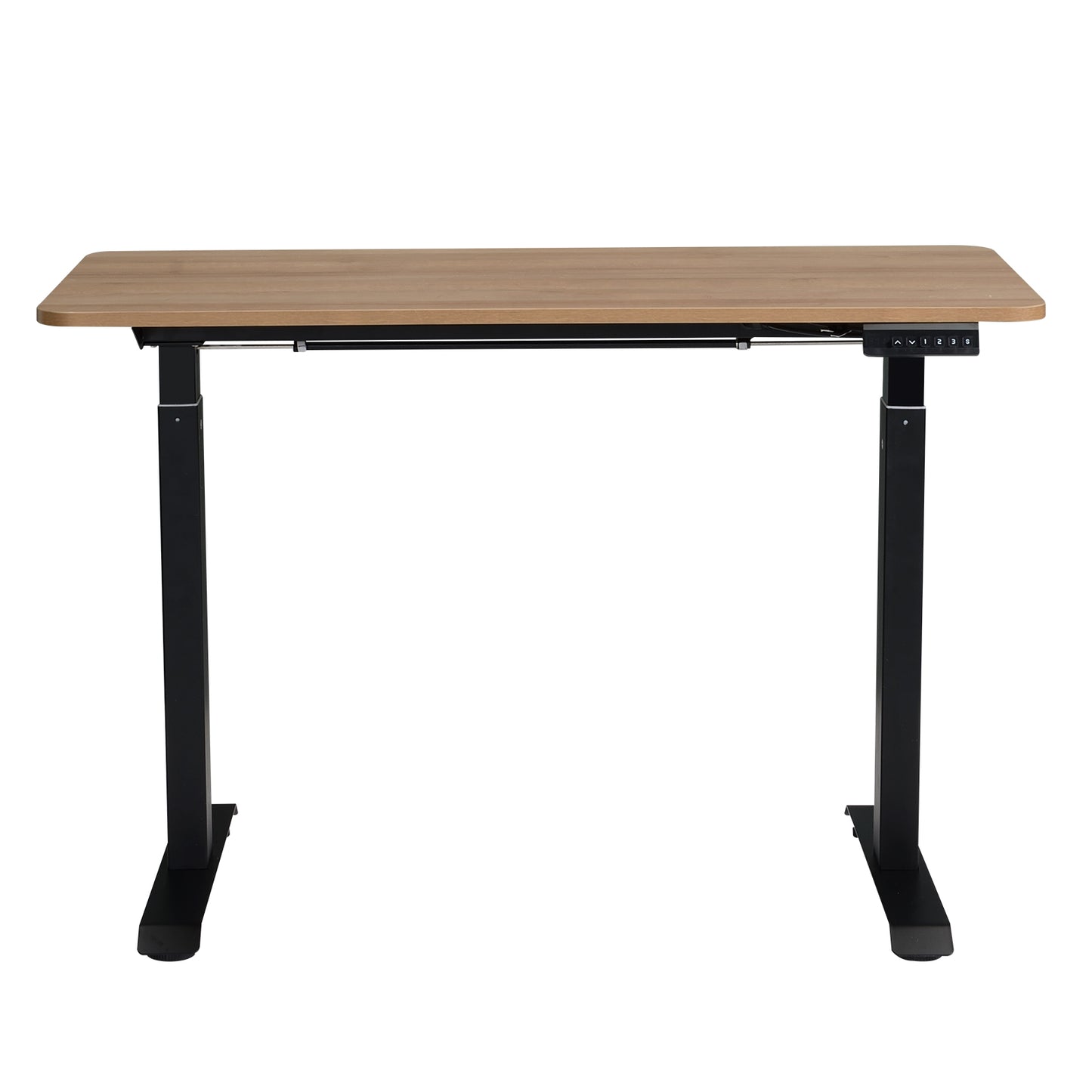 Electric Standing Desk, Light Oak