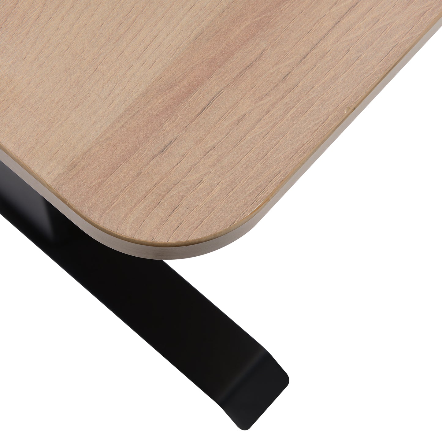 Electric Standing Desk, Light Oak
