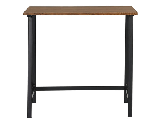 Aspen Oak finish wood and metal writing desk