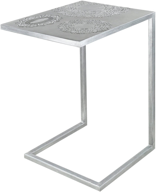 Surya Etched End Table 26"H X 18"W X 14"D