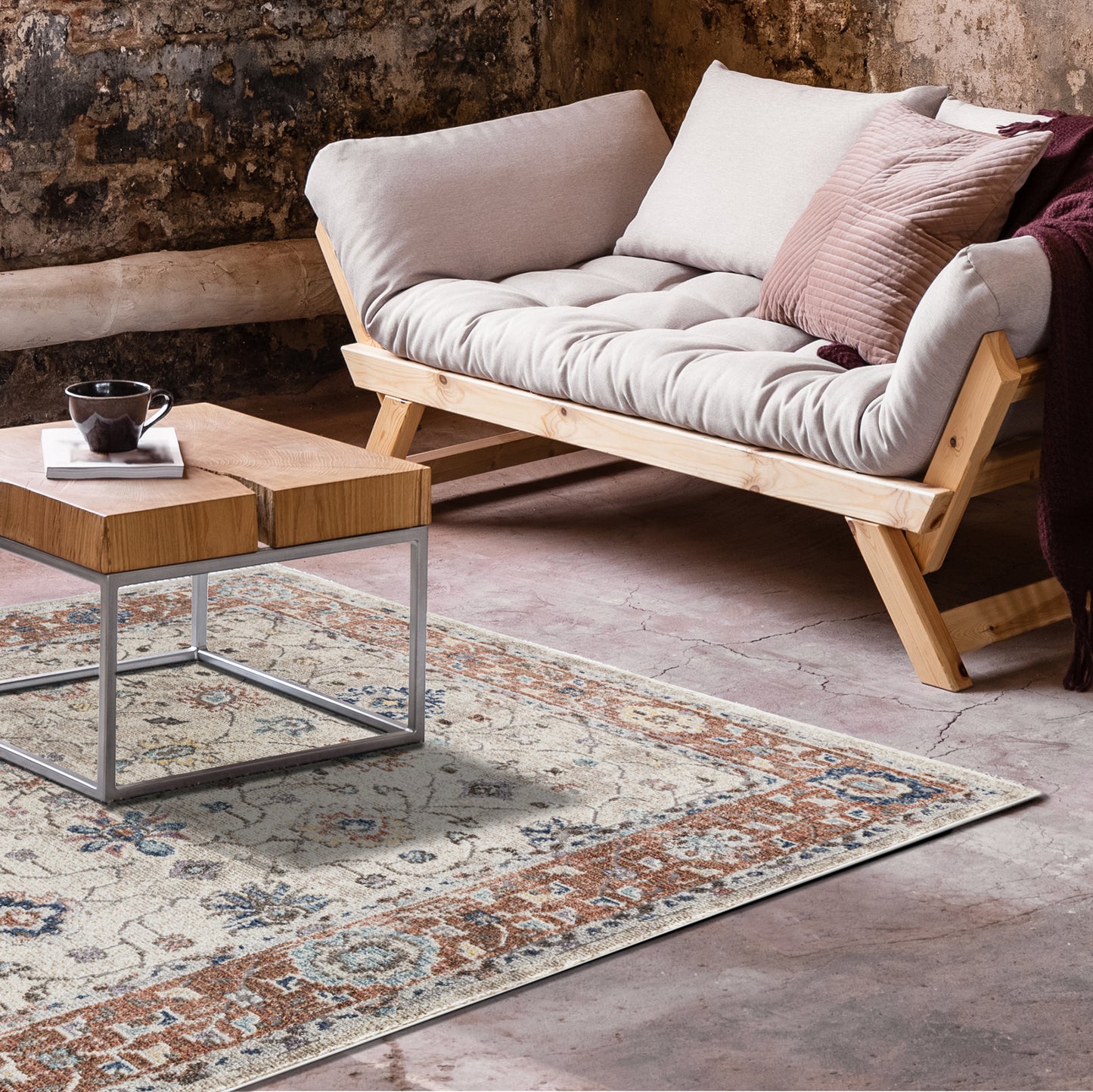 Kaleen Eddison Collection Light Sand Area Rug 5'3" x 7'3"