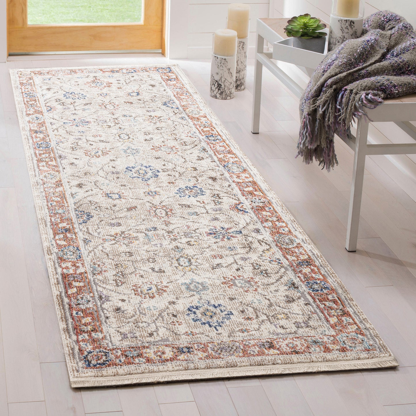 Kaleen Eddison Collection Light Sand Throw Rug 2' x 2'7"