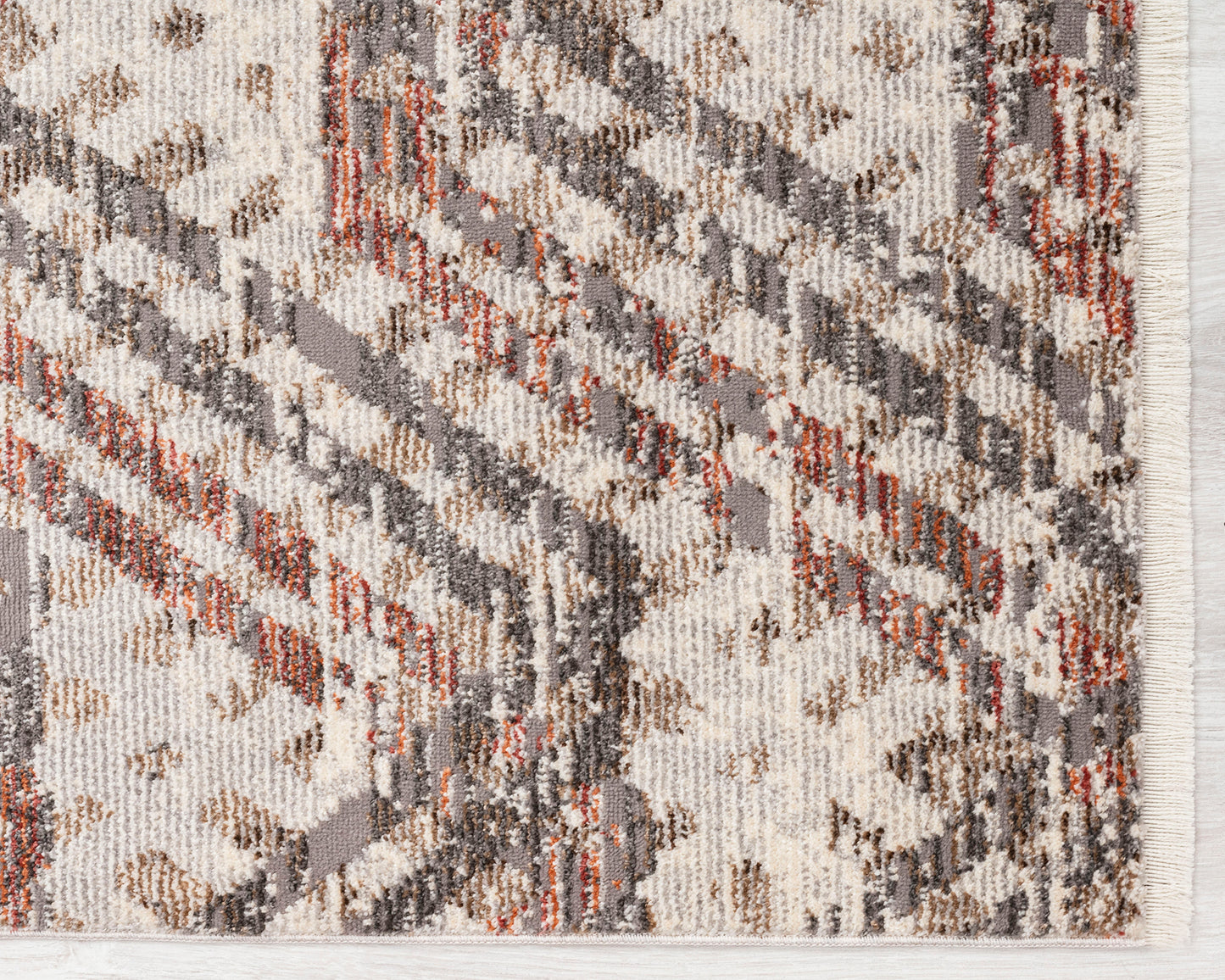 Kaleen Eddison Collection Gray Ivory Throw Rug 2' x 2'7"