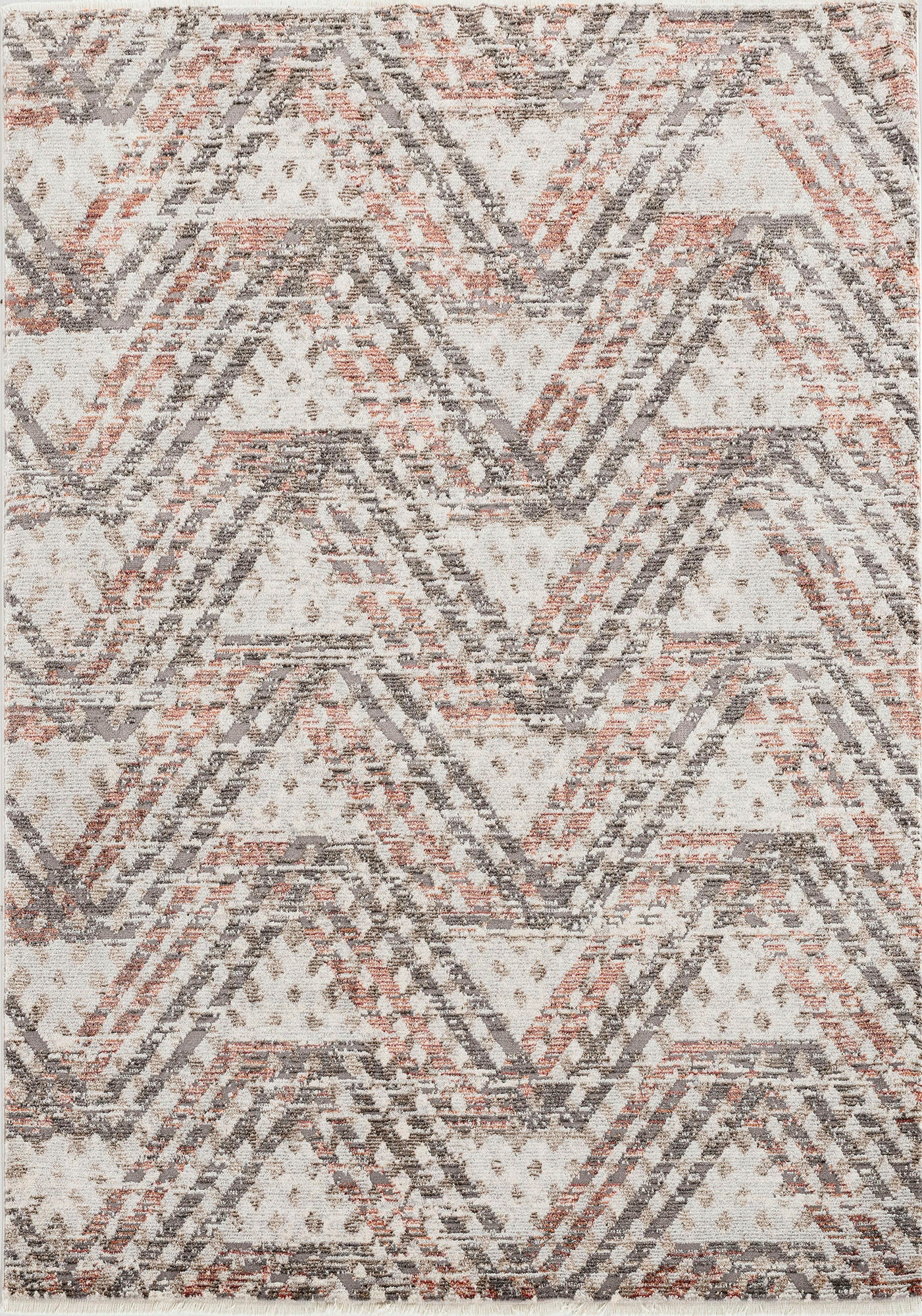 Kaleen Eddison Collection Gray Ivory Throw Rug 2' x 2'7"