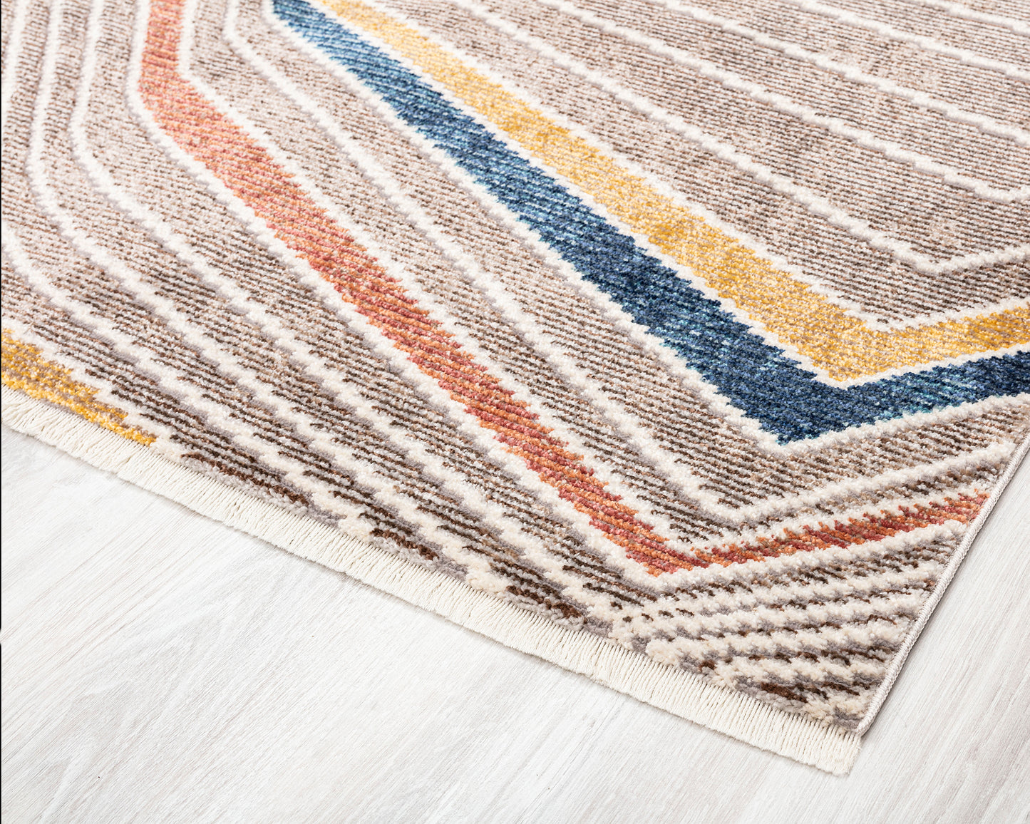 Kaleen Eddison Collection Multi Brown Throw Rug 9'3" x 12'6"