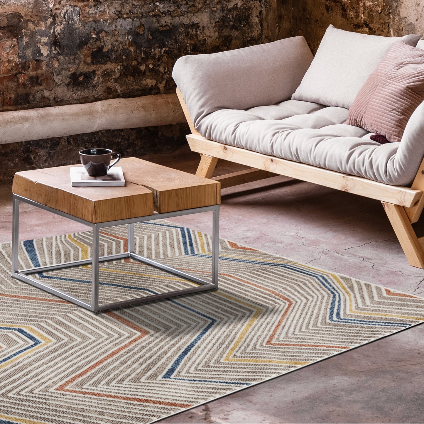 Kaleen Eddison Collection Multi Brown Area Rug 7'10" x 10'