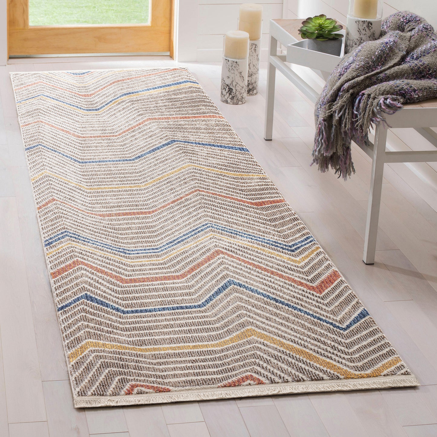 Kaleen Eddison Collection Multi Brown Area Rug 7'10" x 10'