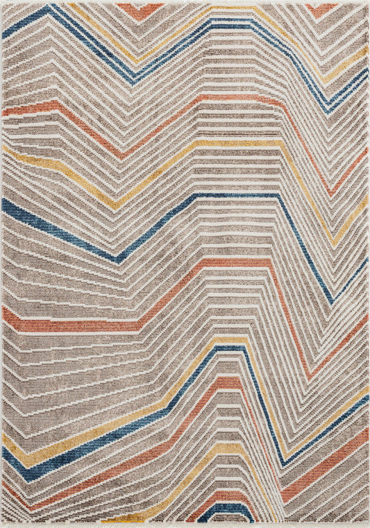 Kaleen Eddison Collection Multi Brown Area Rug 7'10" x 10'