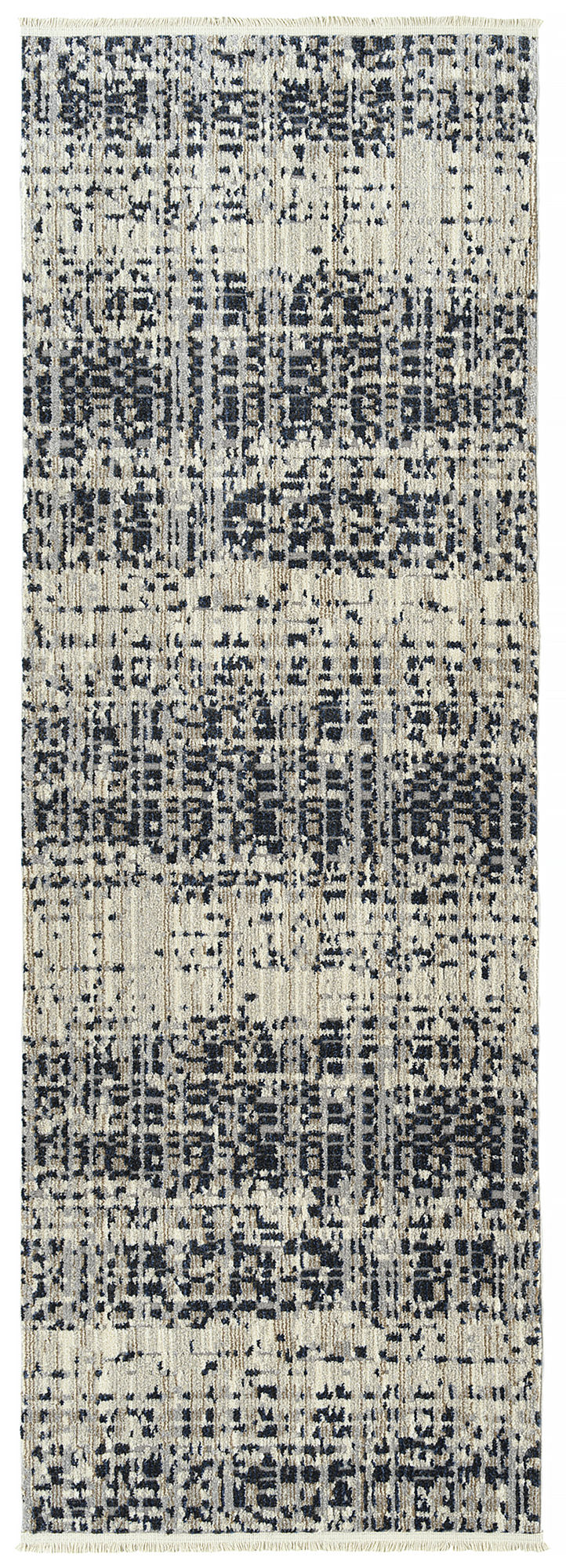 Kaleen Eddison Collection Dark Navy Runner 2'7" x 7'6"