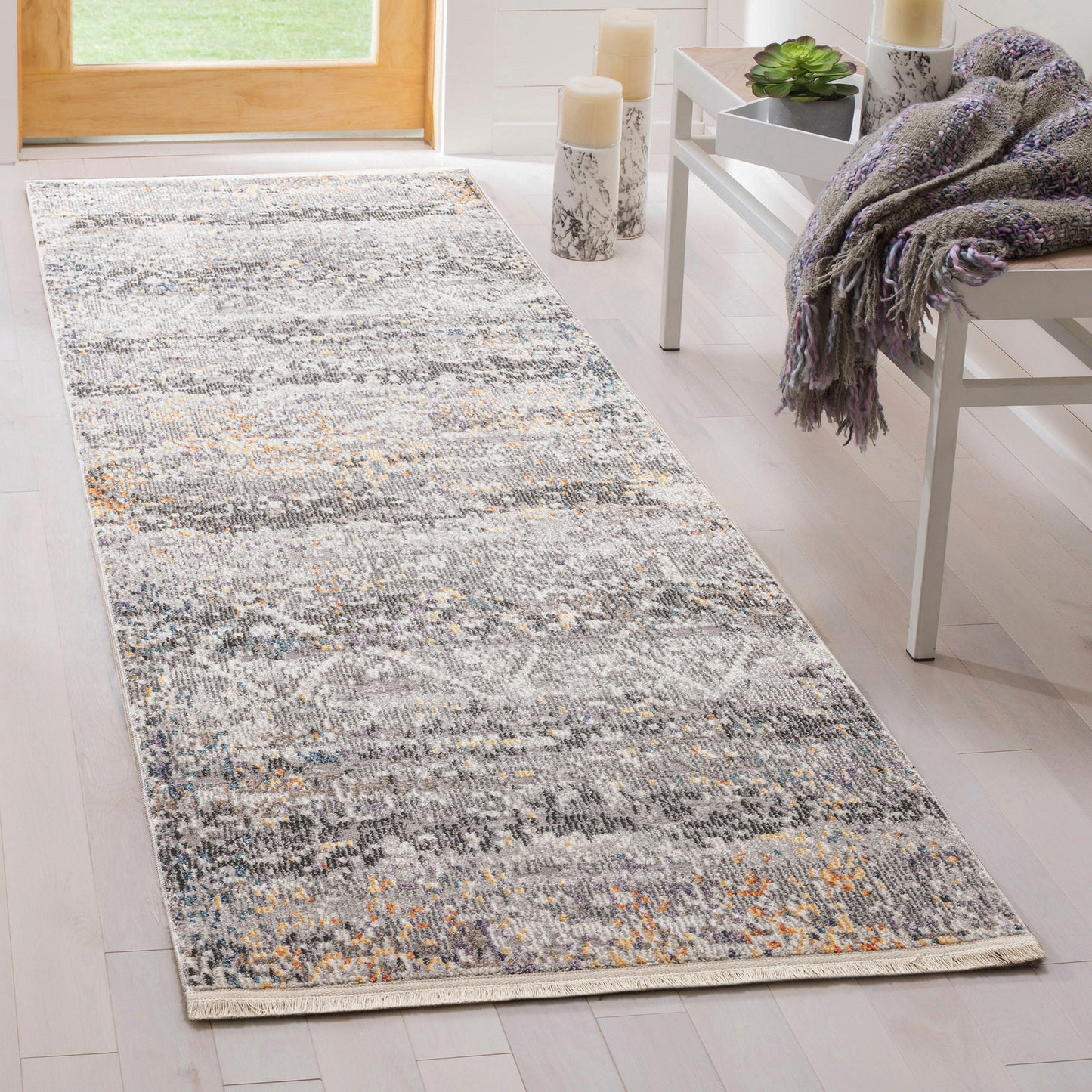 Kaleen Eddison Collection Dark Grey Throw Rug 2' x 2'7"