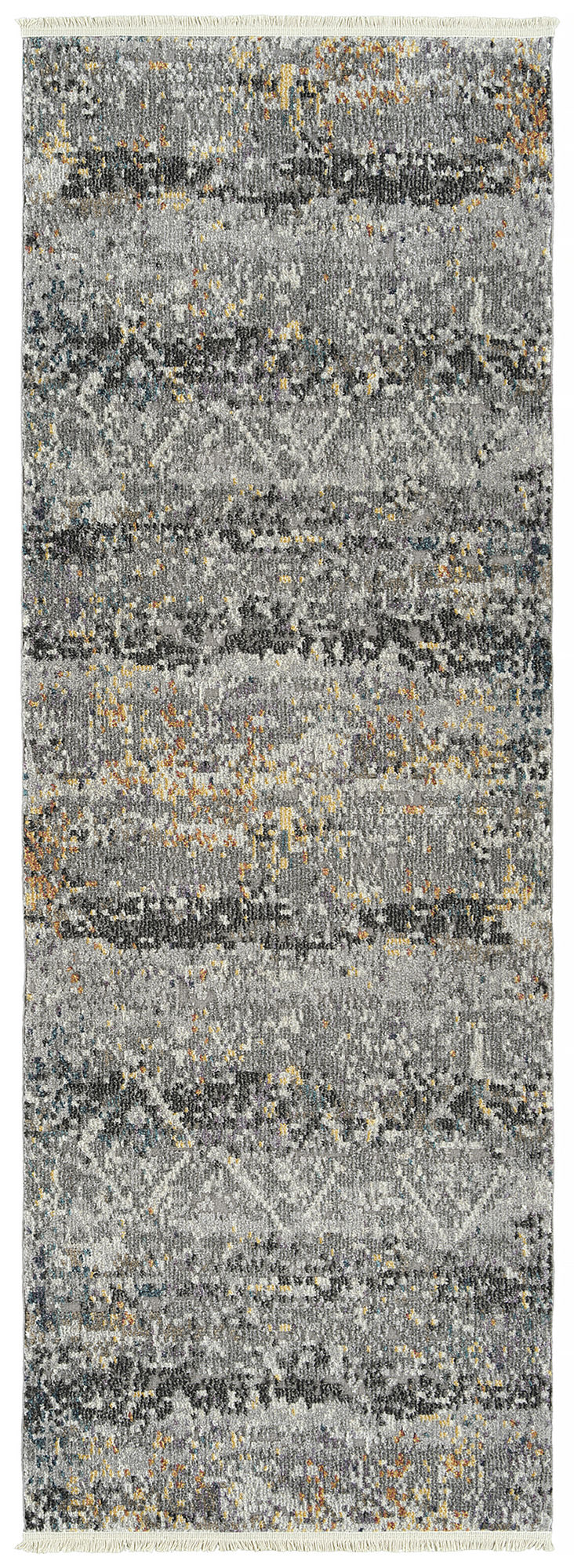 Kaleen Eddison Collection Dark Grey Runner 2'7" x 7'6"