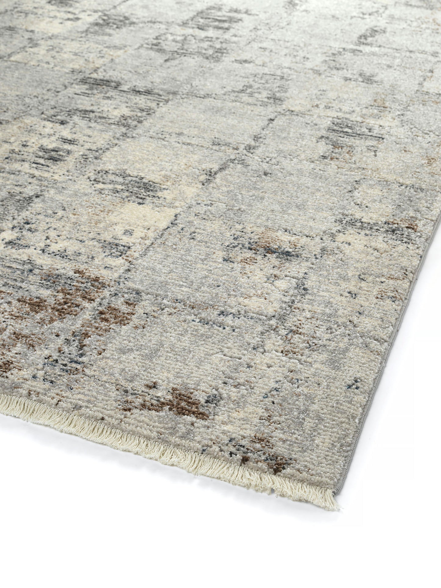 Kaleen Eddison Collection Silver Ivory Runner 2'7" x 7'6"