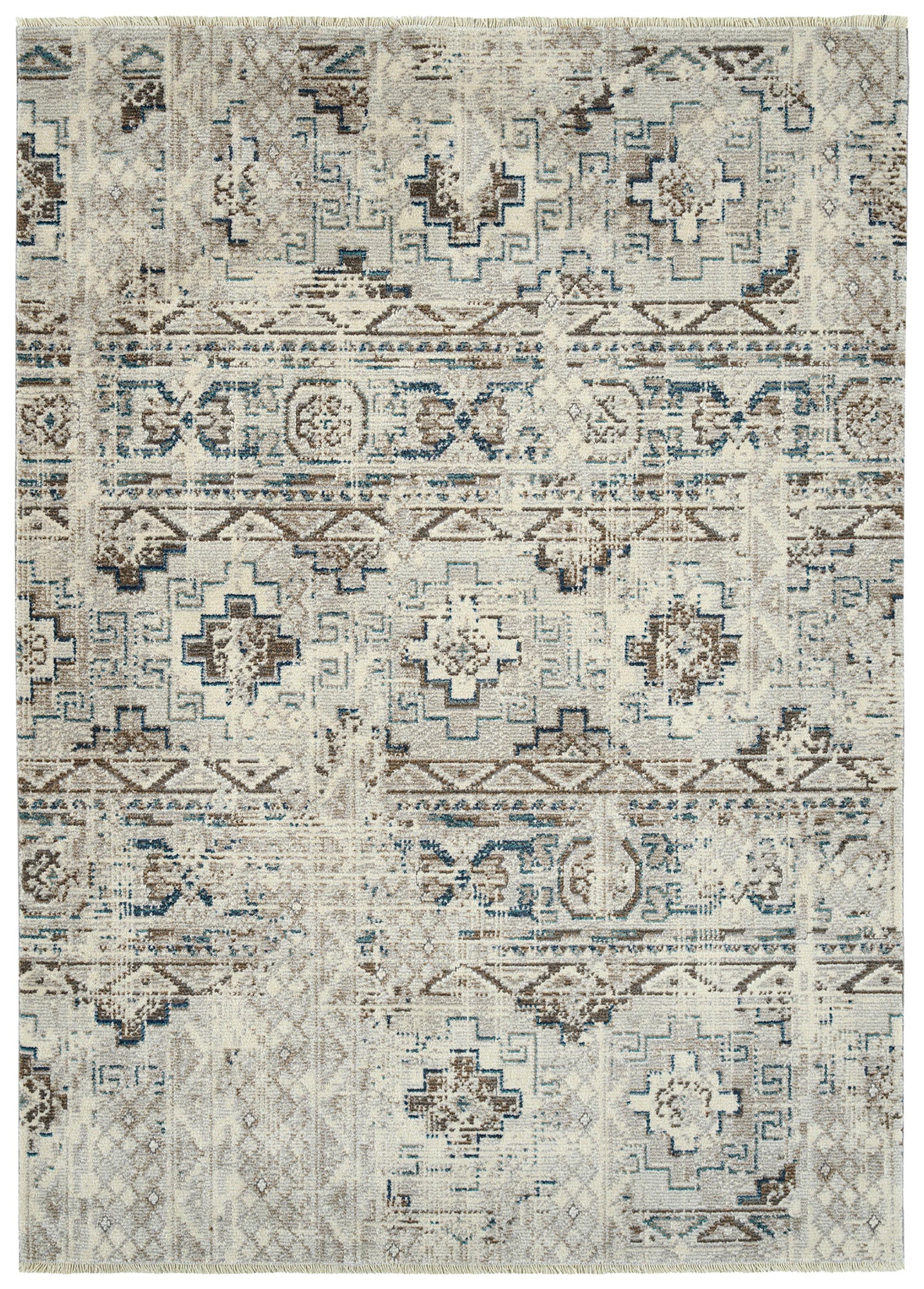 Kaleen Eddison Collection EDN93-01 Ivory Runner 2'7" x 7'6"