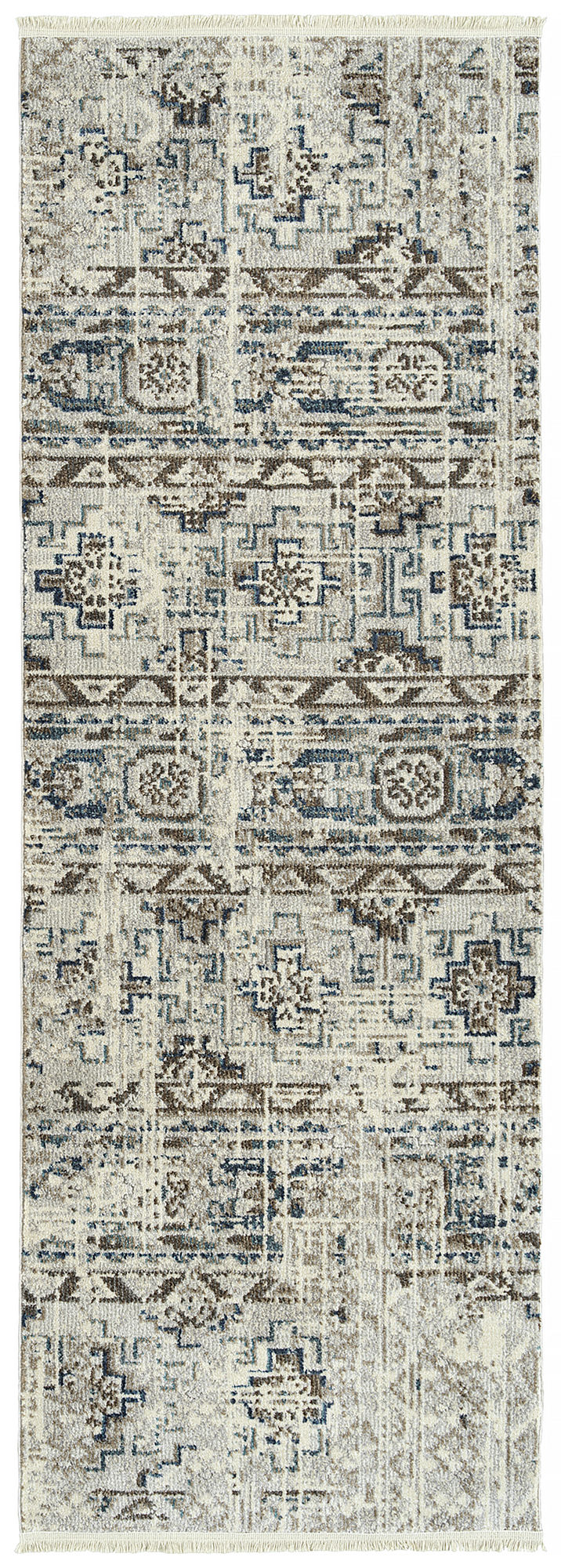 Kaleen Eddison Collection EDN93-01 Ivory Runner 2'7" x 7'6"