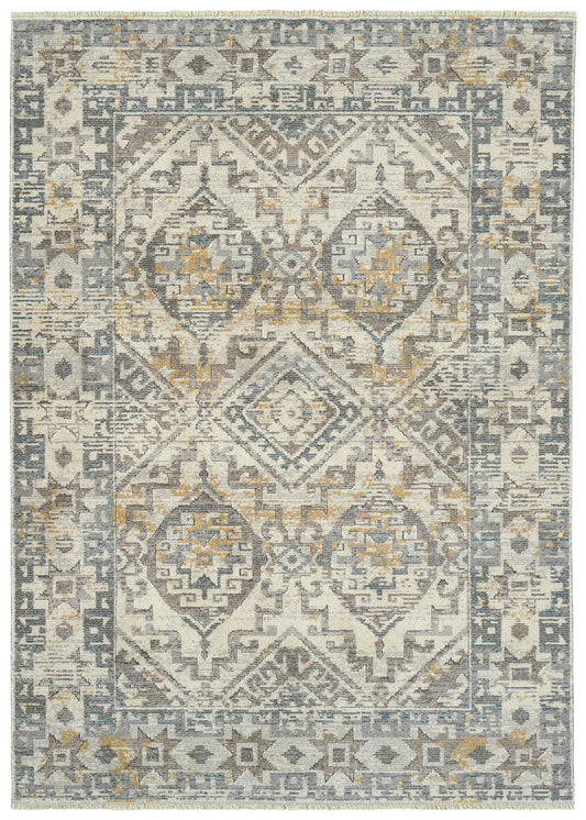 Kaleen Eddison Collection Ivory Gray Area Rug 7'10" x 10'