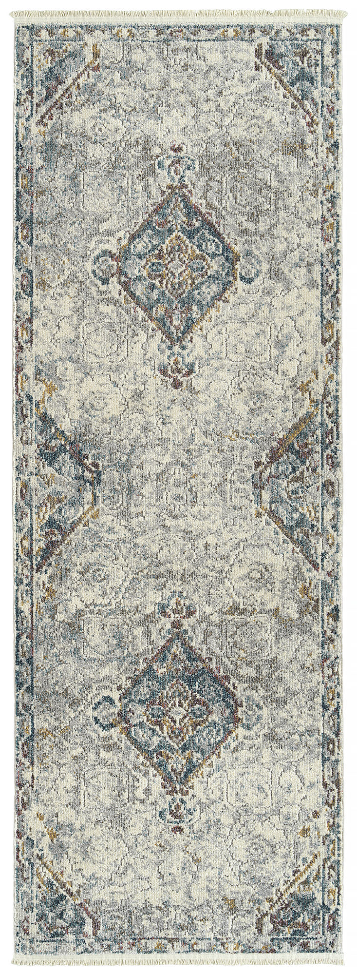 Kaleen Eddison Collection EDN95-01 Ivory Runner 2'7" x 7'6"