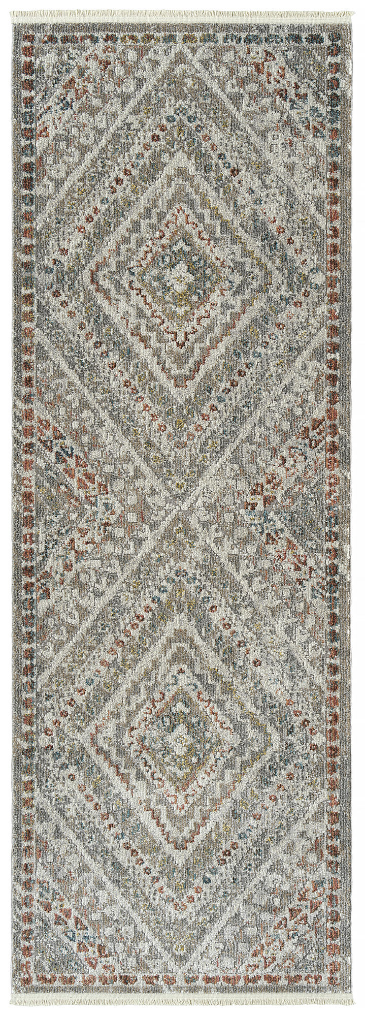 Kaleen Eddison Collection Light Grey Throw Rug 2' x 2'7"