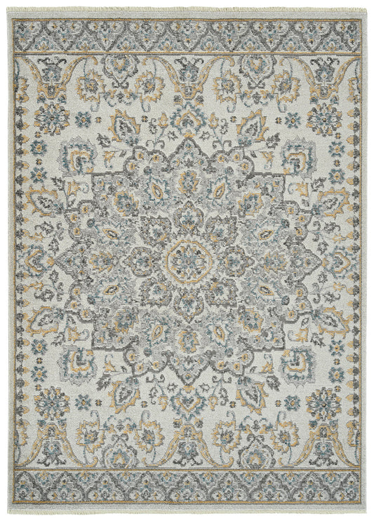 Kaleen Eddison Collection Silver Gray Area Rug 5'3" x 7'3"
