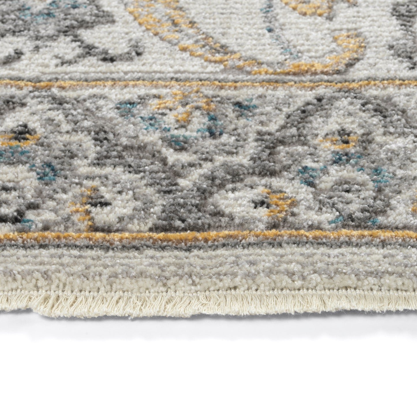 Kaleen Eddison Collection Silver Gray Throw Rug 2' x 2'7"