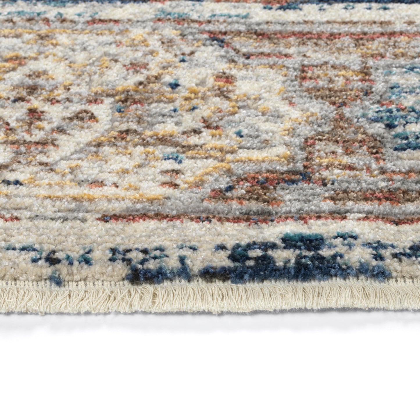 Kaleen Eddison Collection Multi Navy Throw Rug 2' x 2'7"