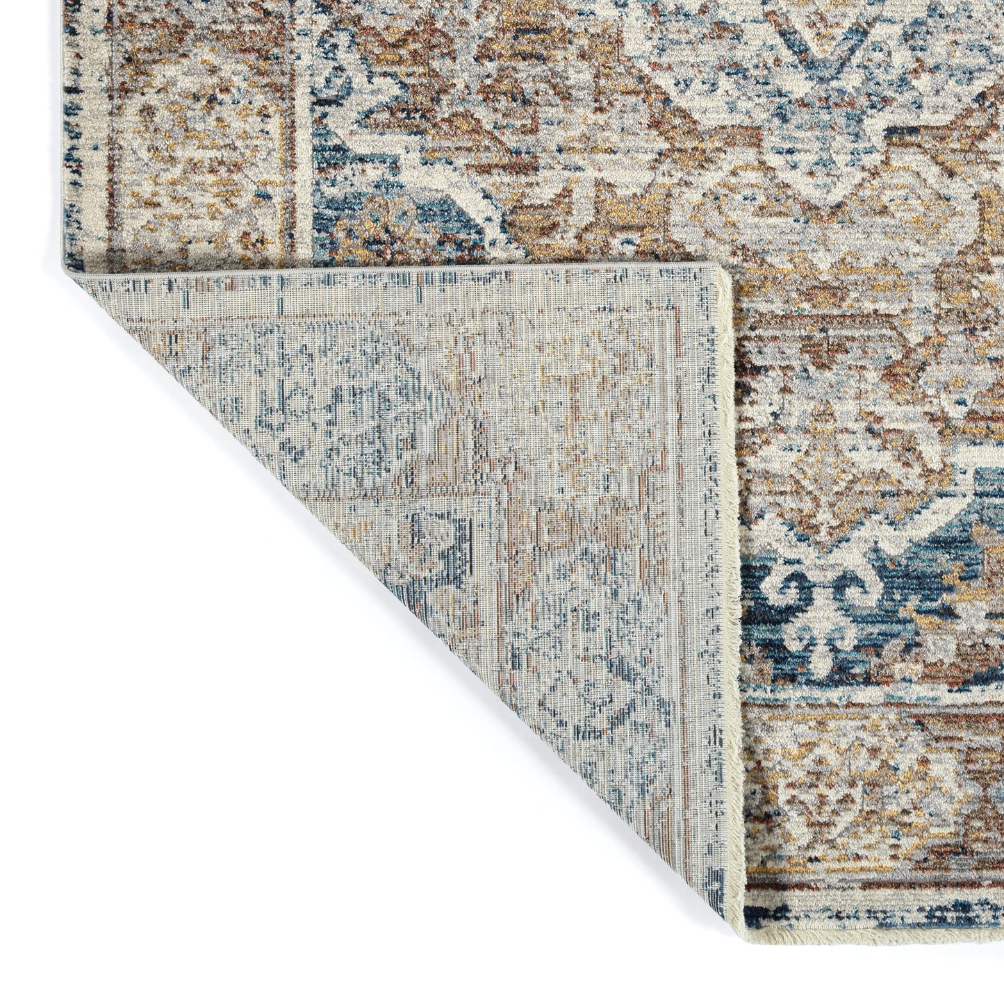 Kaleen Eddison Collection Multi Navy Throw Rug 2' x 2'7"