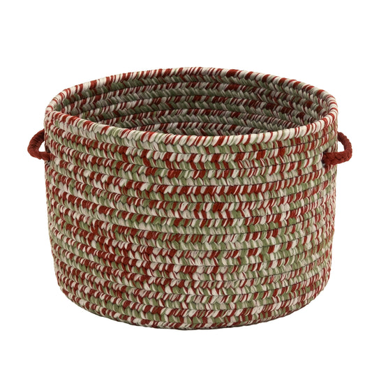 Holiday Tweed Braided Basket  - Holiday Blend 14"x14"x10"